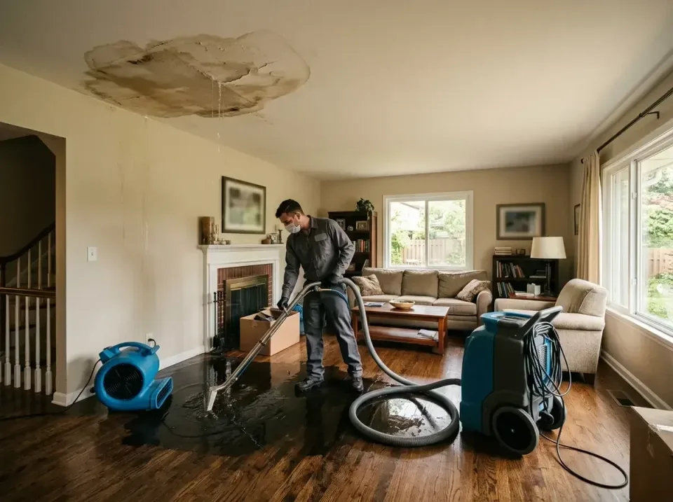 attic-pipe-burst-ceiling-drip-008 — frequently asked questions, Water Damage Restoration & Carpet Care in Carthage, IL